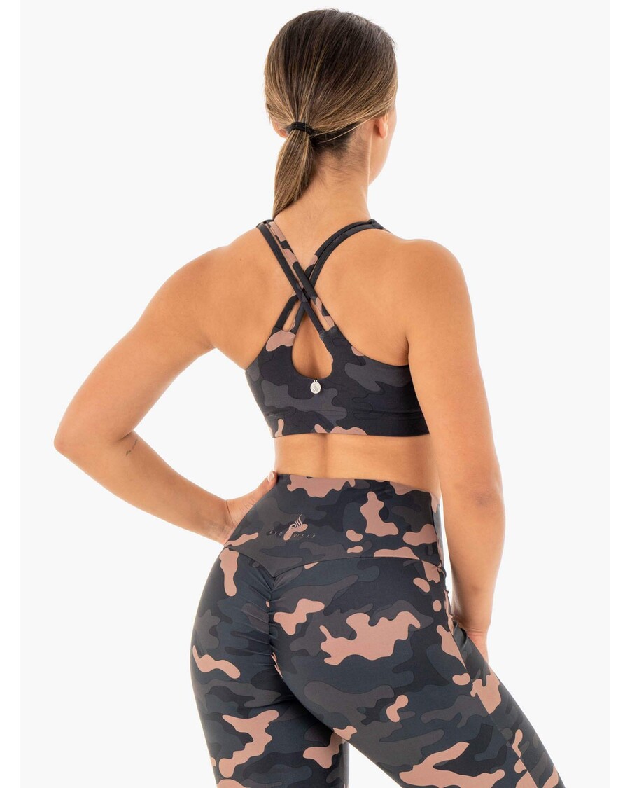 Ryderwear Camo Sports-bh - Rose Camo