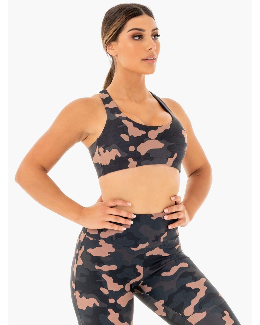 Ryderwear Camo Sports-bh - Rose Camo