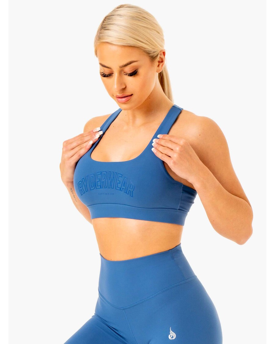 Ryderwear ノックアウト レーサー バック スポーツ ブラ - ブルー