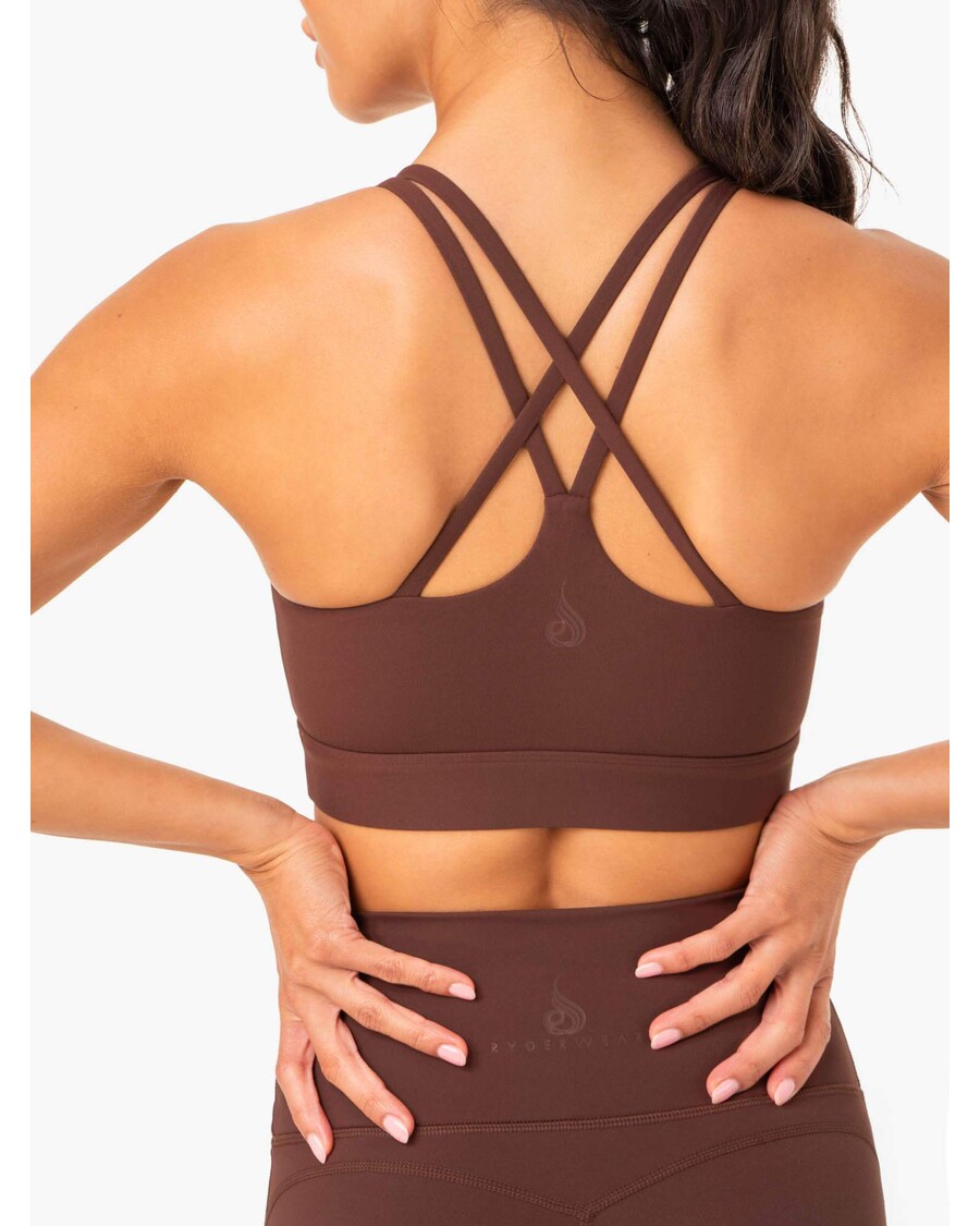 Спортен сутиен Ryderwear Nkd Align - шоколад