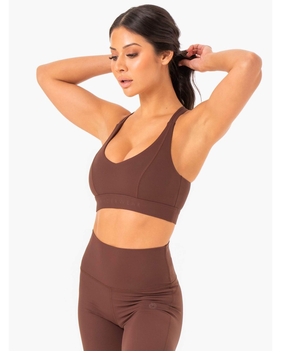 Спортен сутиен Ryderwear Nkd Align - шоколад