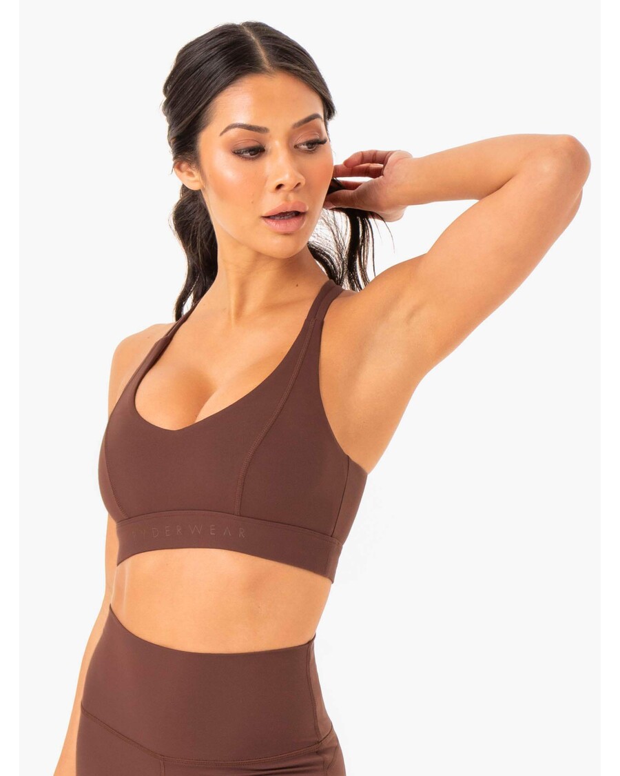 Спортен сутиен Ryderwear Nkd Align - шоколад