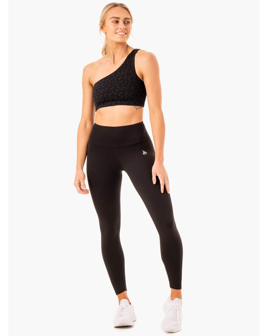 Ryderwear Adaptirani Sportski Grudnjak Na Jedno Rame - Crni Leopard