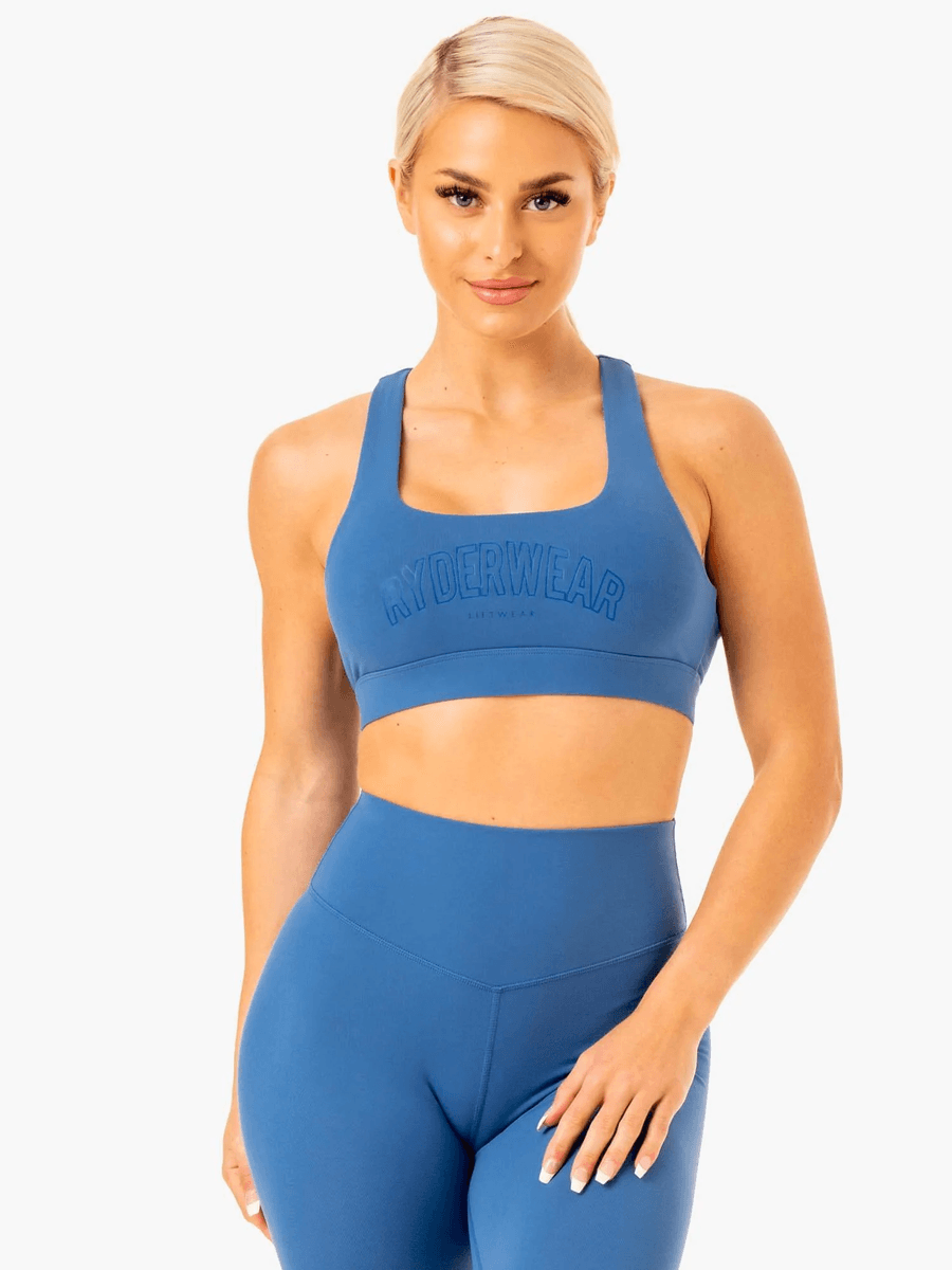 Ryderwear Knockout Racer Back Sports Bra - Blue