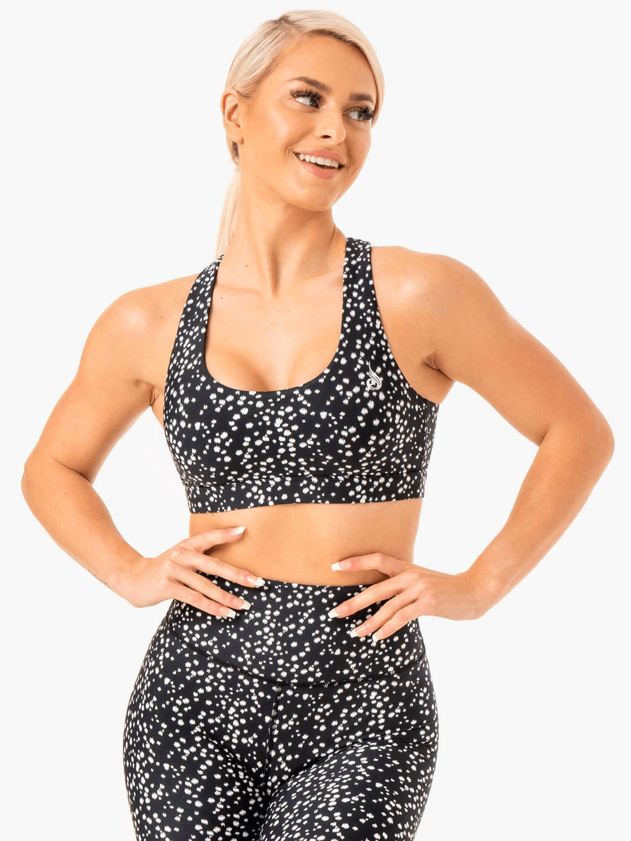 Ryderwear Reform Sports Bra - Black Speckle