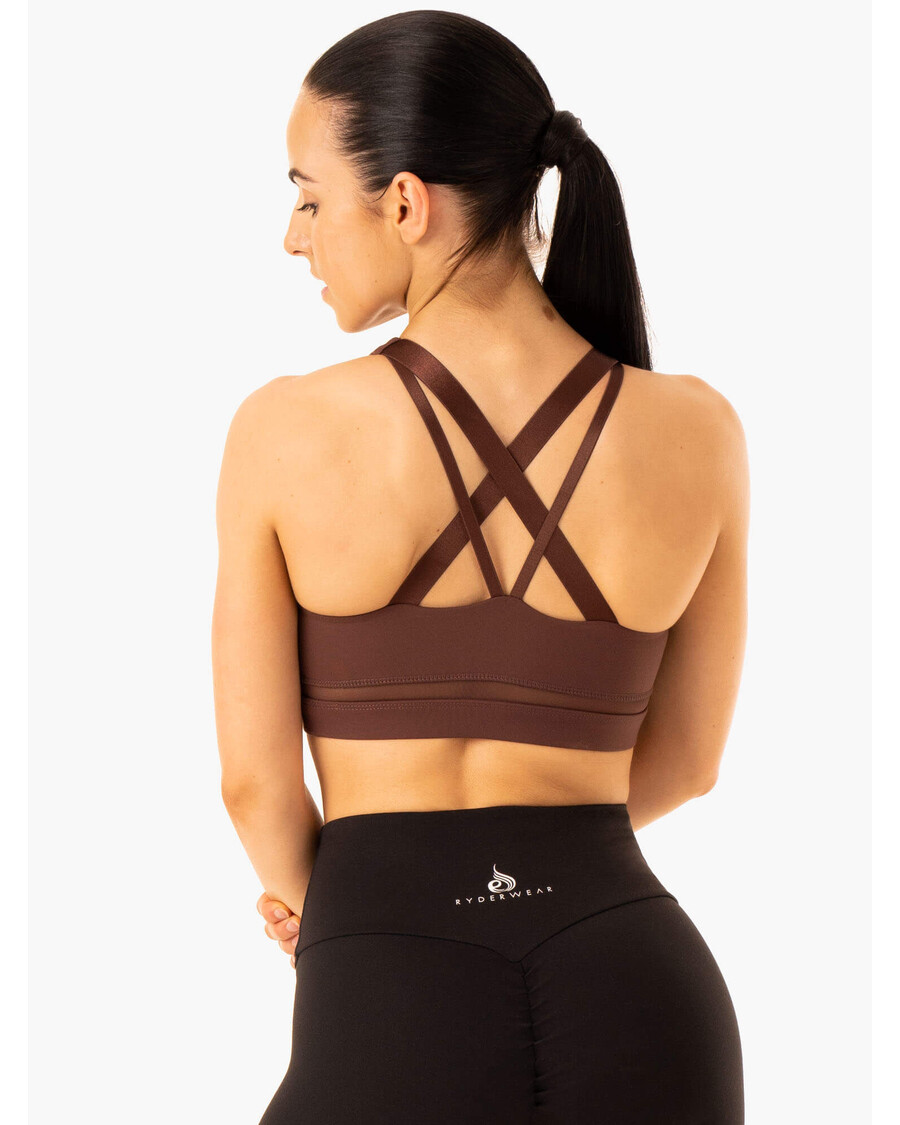 Ryderwear Amazon Mesh Sports Bra - Chocolate