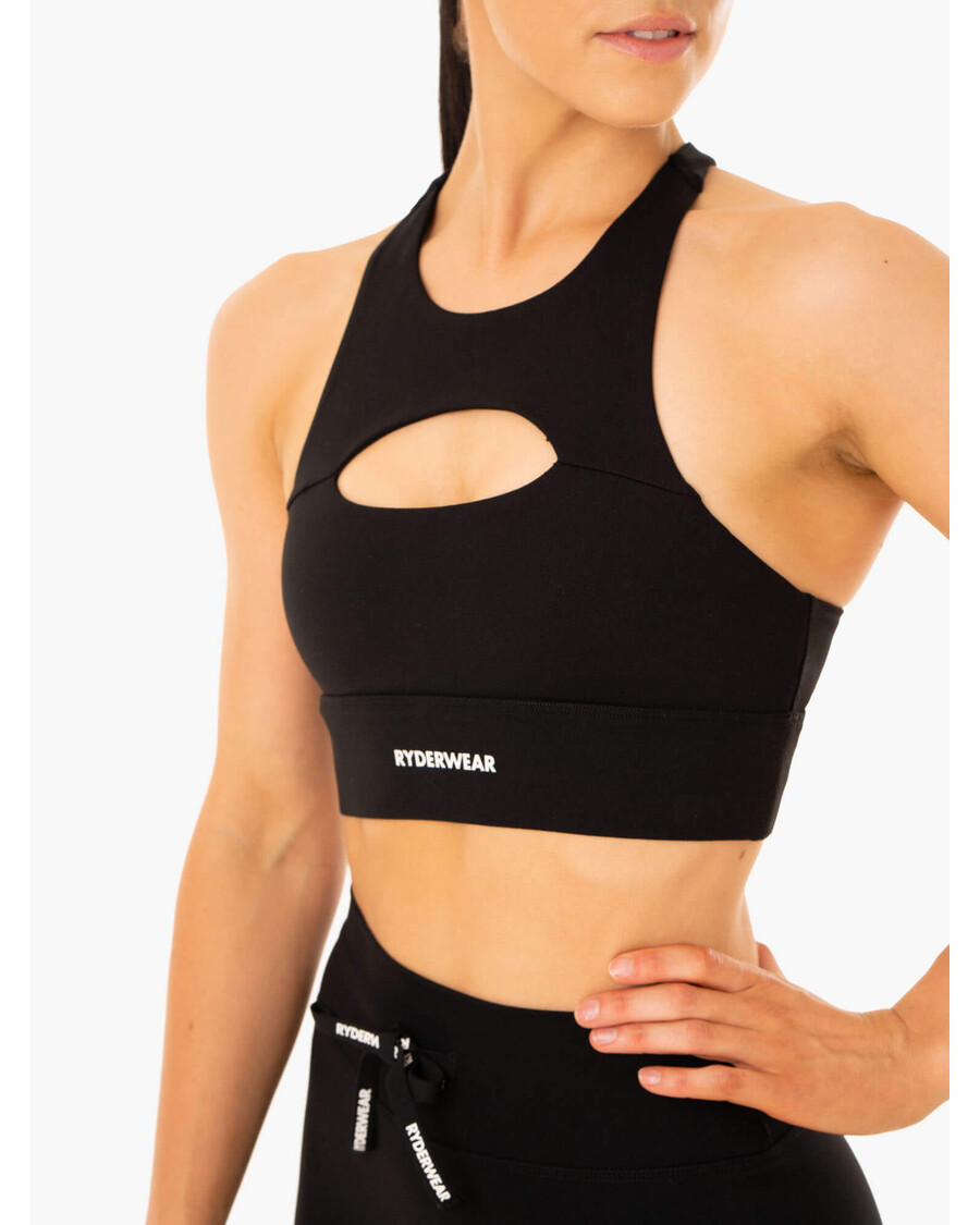 Ryderwear Replay Cut Out Sports Bra - Black