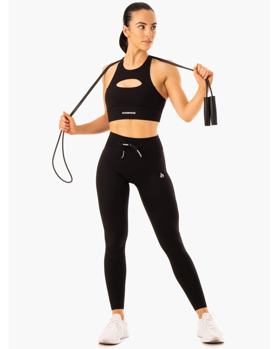 Ryderwear Replay Cut Out Sports Bra - Black