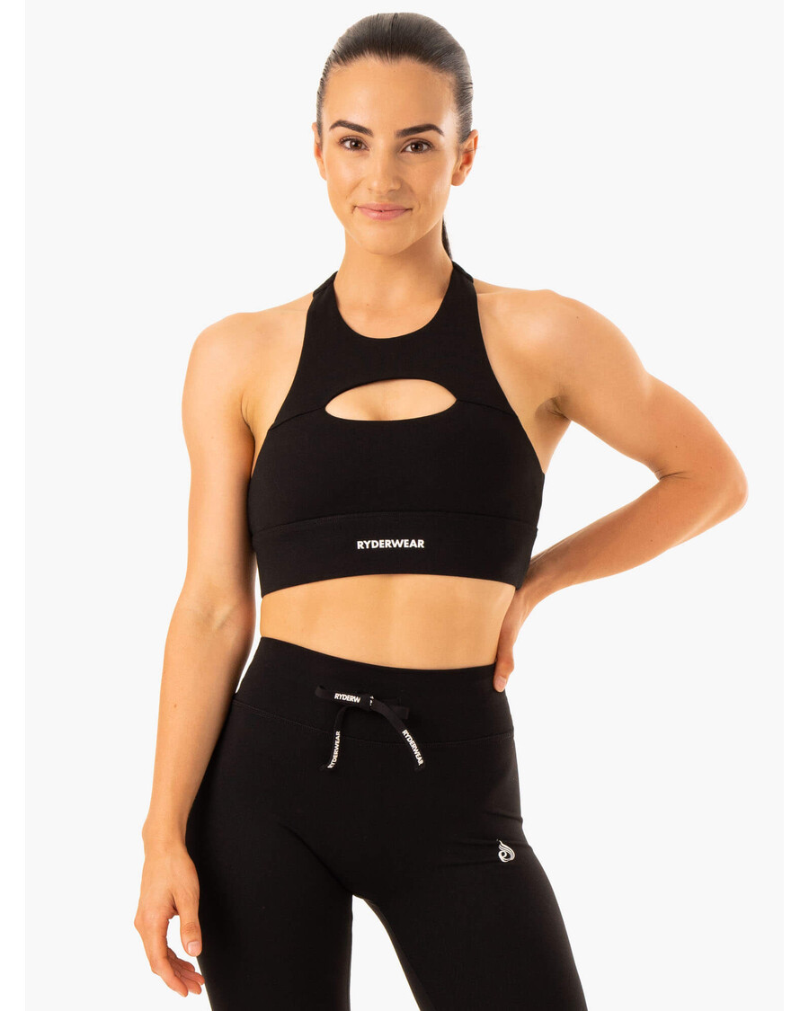 Ryderwear Replay Cut Out Sports Bra - Black