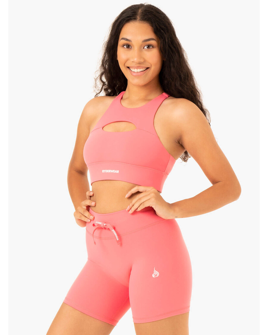 Ryderwear Replay Cut Out Sports Bra - Coral