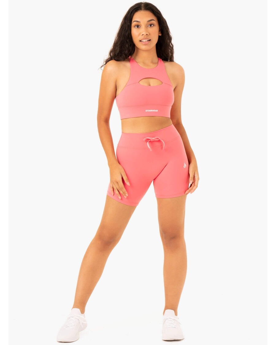 Ryderwear Replay Cut Out Sports Bra - Coral