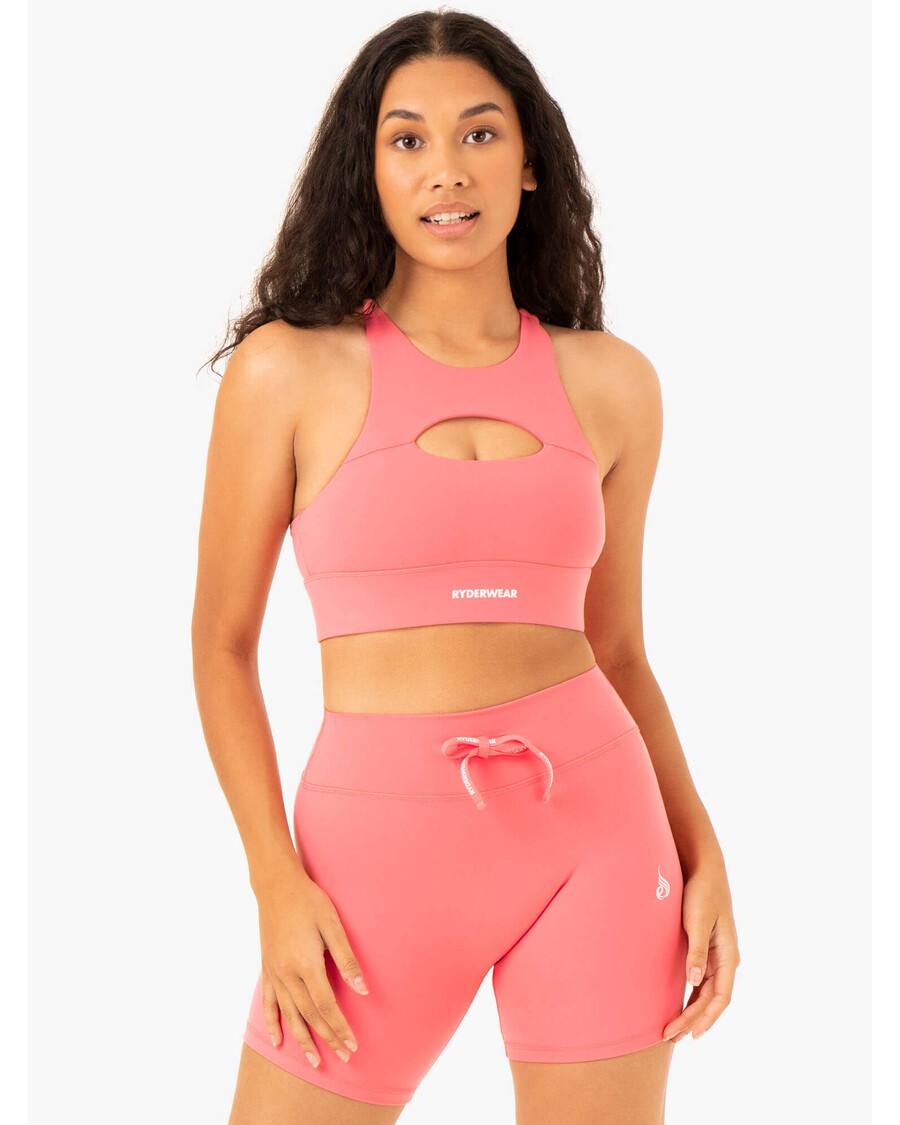 Ryderwear Replay Cut Out Sports Bra - Coral