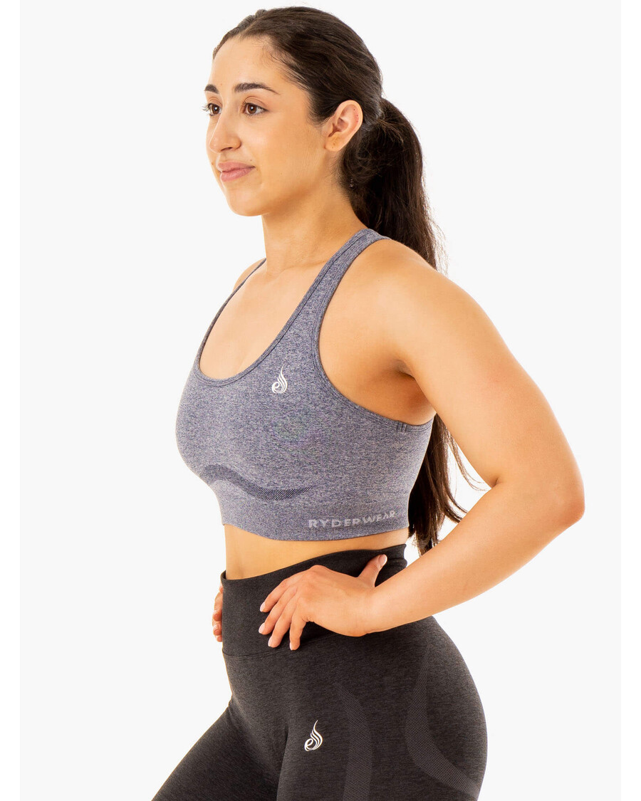 Ryderwear Sculpt απρόσκοπτη Racer πίσω αθλητικό σουτιέν - Navy Marl