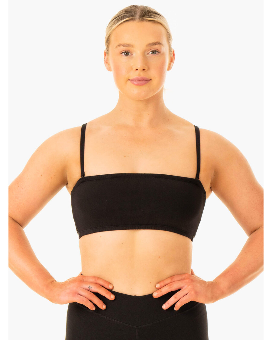 Ryderwear Convertible Bandeau Sports Bra - Black
