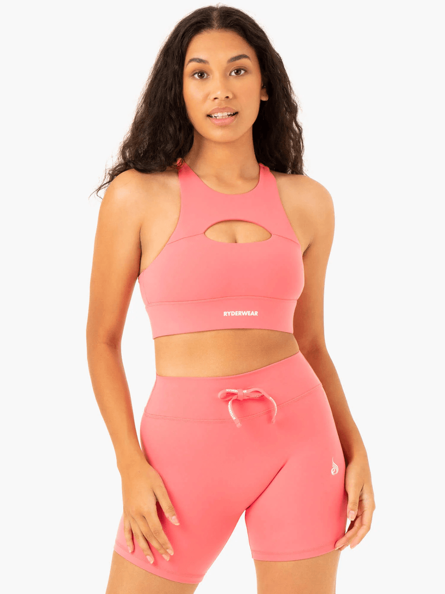 Ryderwear Replay Cut Out Sports Bra - Koral