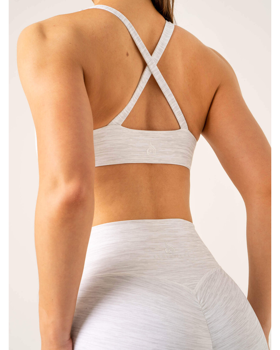 спортен сутиен Ryderwear Momentum Twist - снежно сив мергел