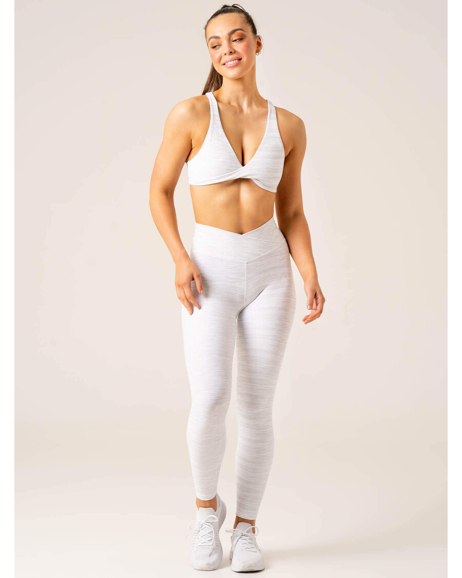 спортен сутиен Ryderwear Momentum Twist - снежно сив мергел