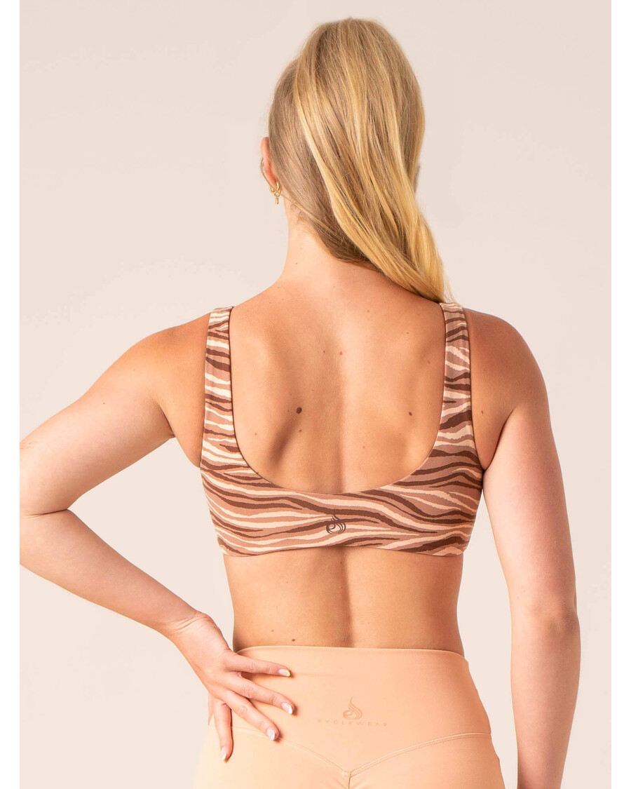 Ryderwear Unstoppable Lounge Bra - Mocha Zebra