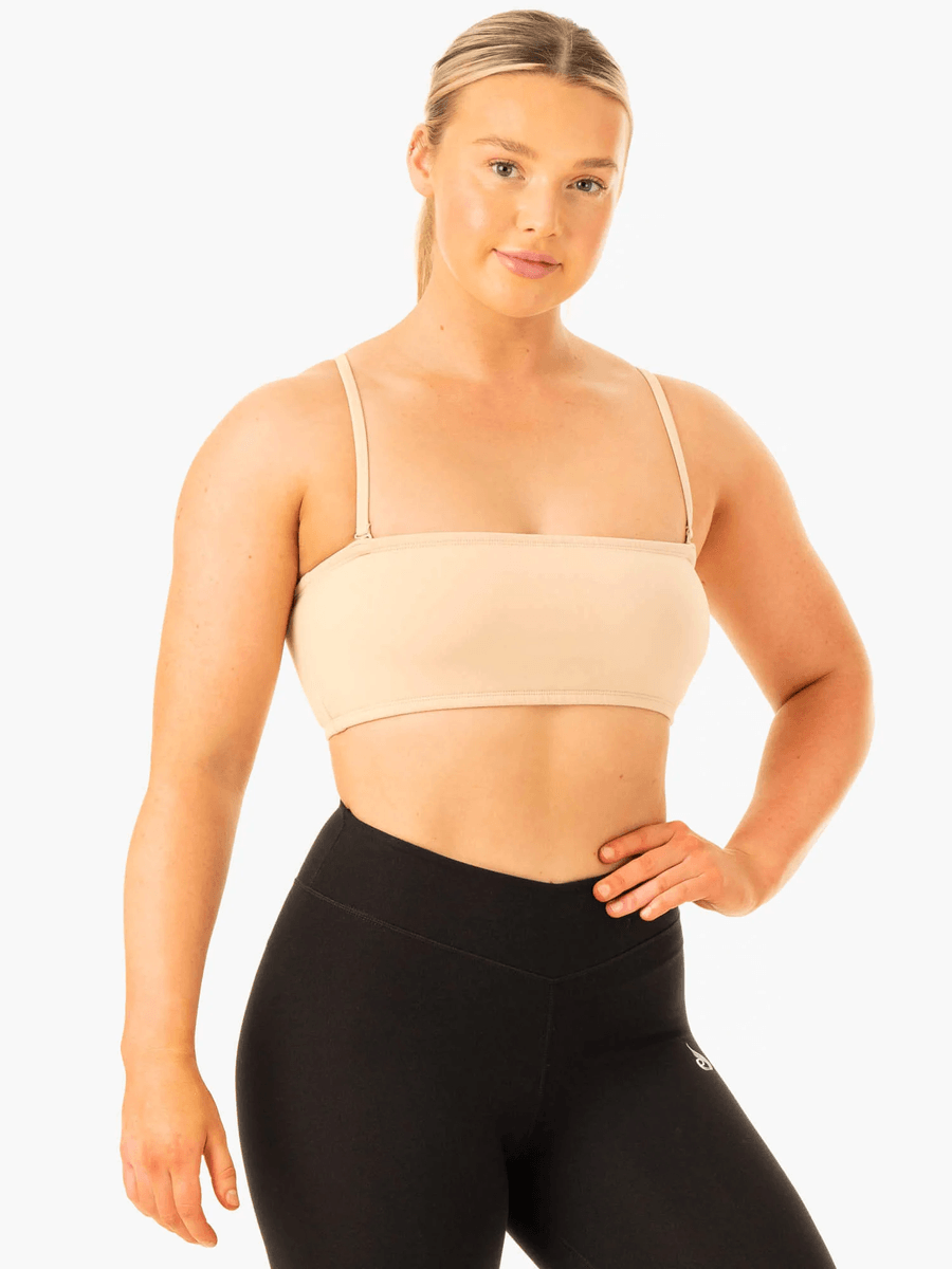 Ryderwear Convertible Bandeau Sports Bra - Sand