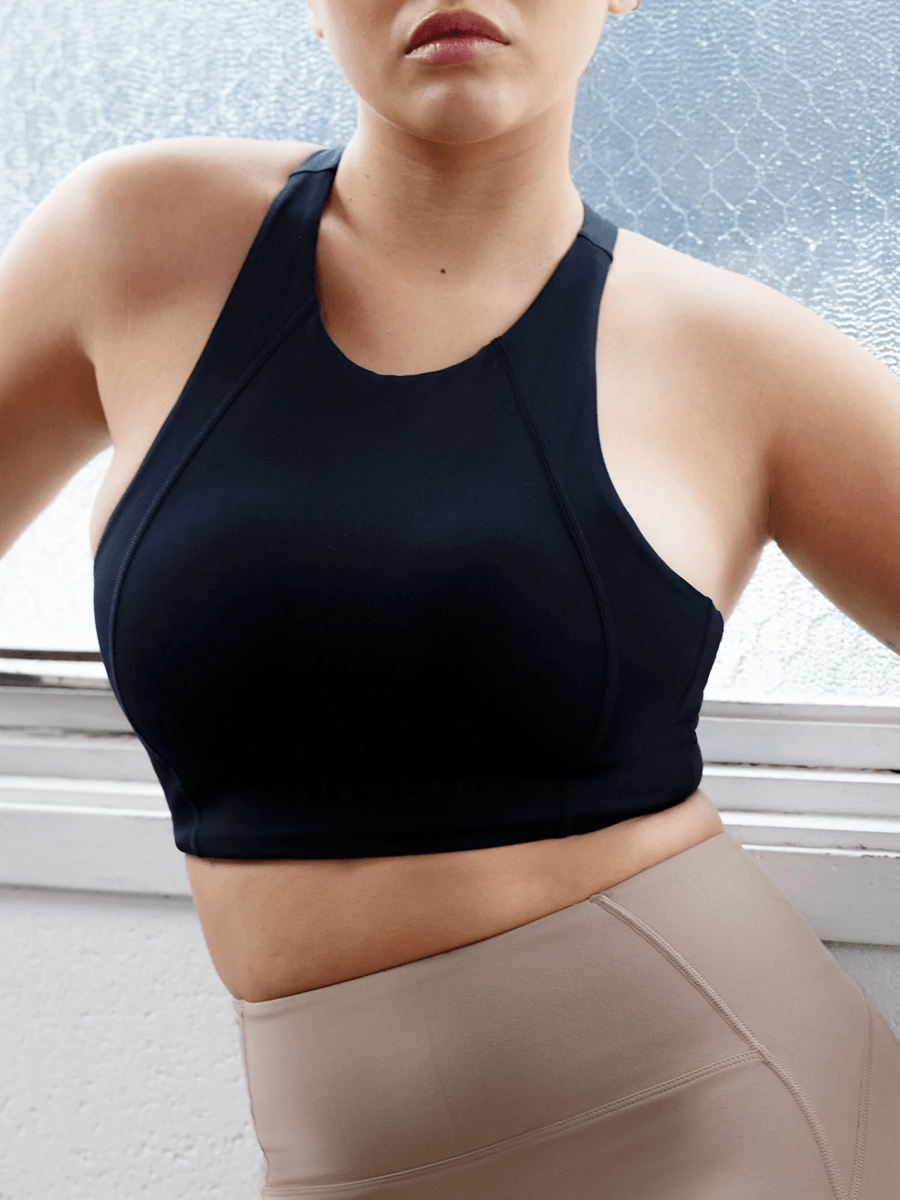 Ryderwear Nkd Frame Long Line Sports Bra - Sort