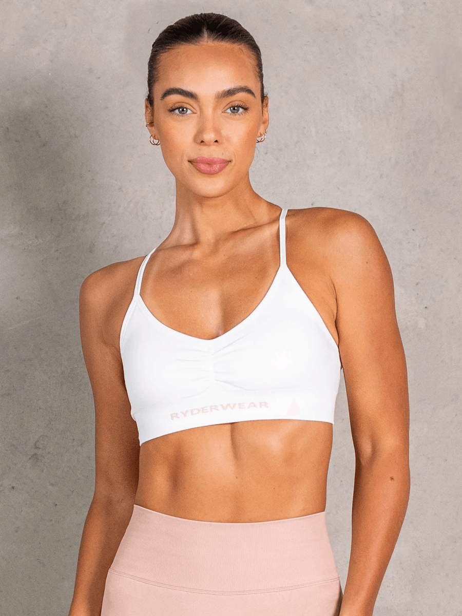 Ryderwear NRG Seamless Sports Bra - White