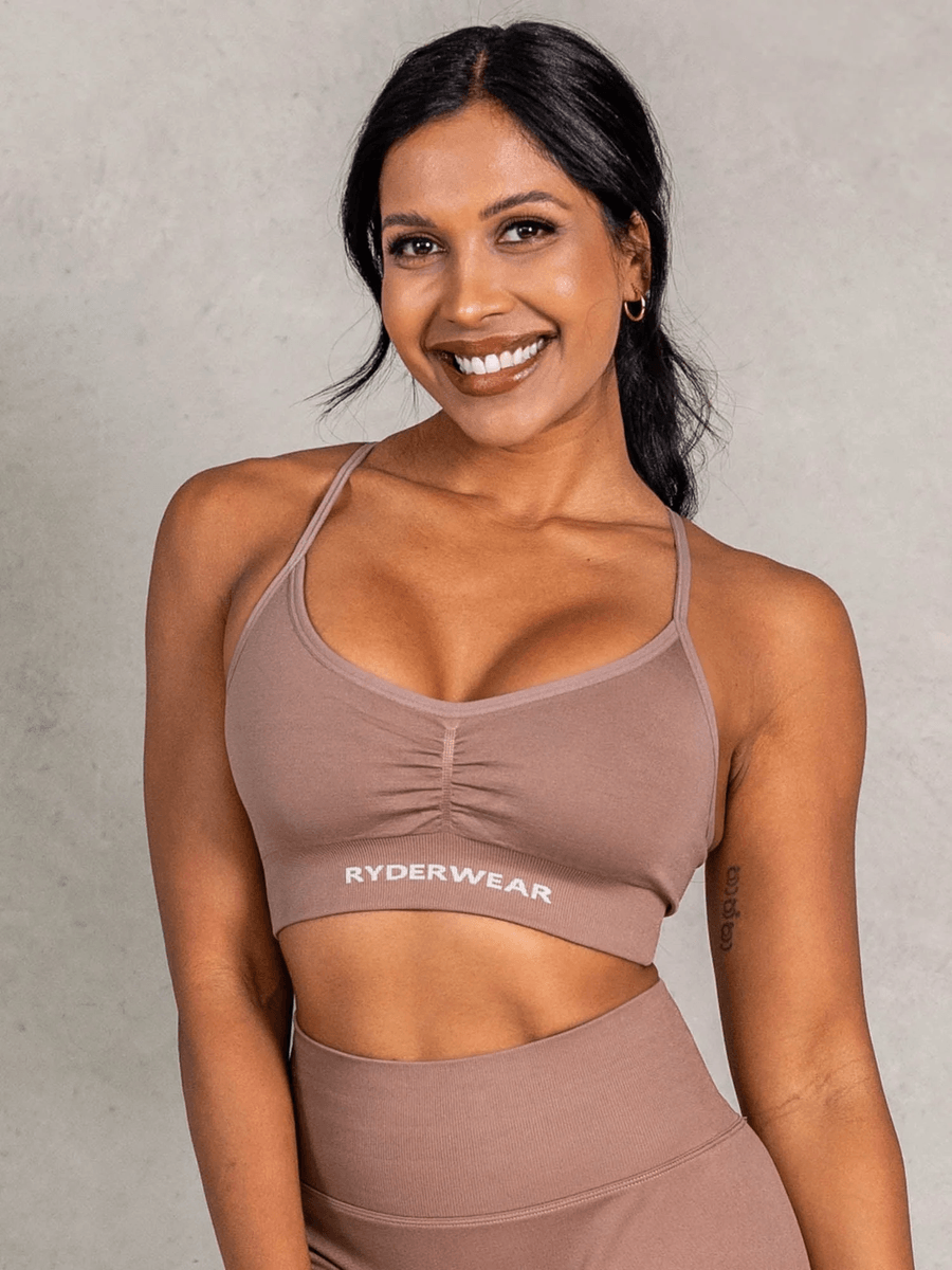 Ryderwear NRG Seamless Sports Bra - Almond