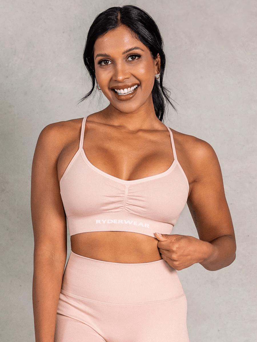 Ryderwear NRG Seamless Sports Bra - Biscotti