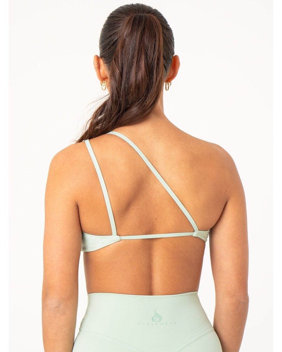 Ryderwear NKD One Shoulder Sports Bra - Cucumber