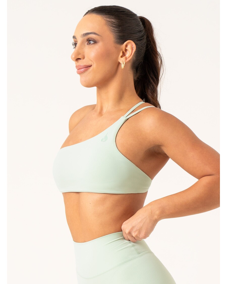 Ryderwear NKD One Shoulder Sports Bra - Cucumber