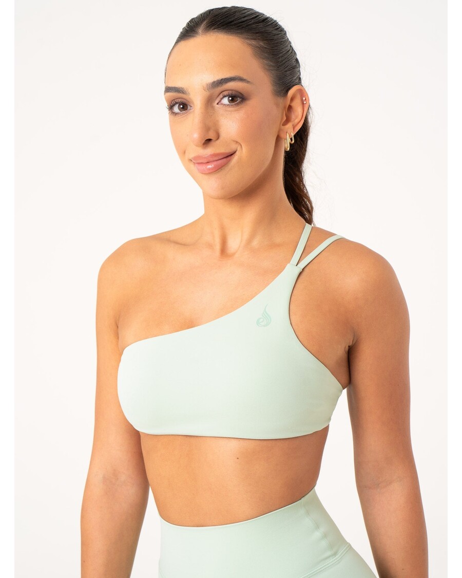Ryderwear NKD One Shoulder Sports Bra - Cucumber
