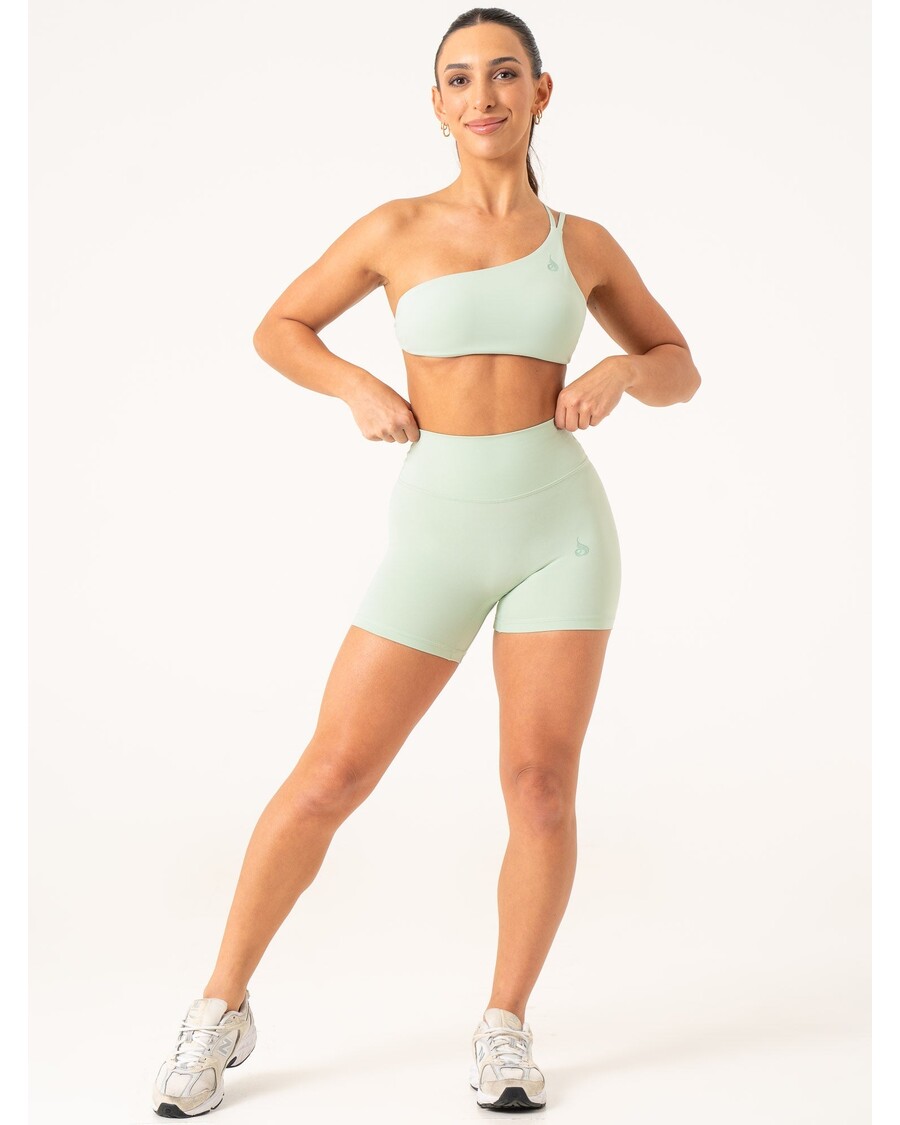 Ryderwear NKD One Shoulder Sports Bra - Cucumber