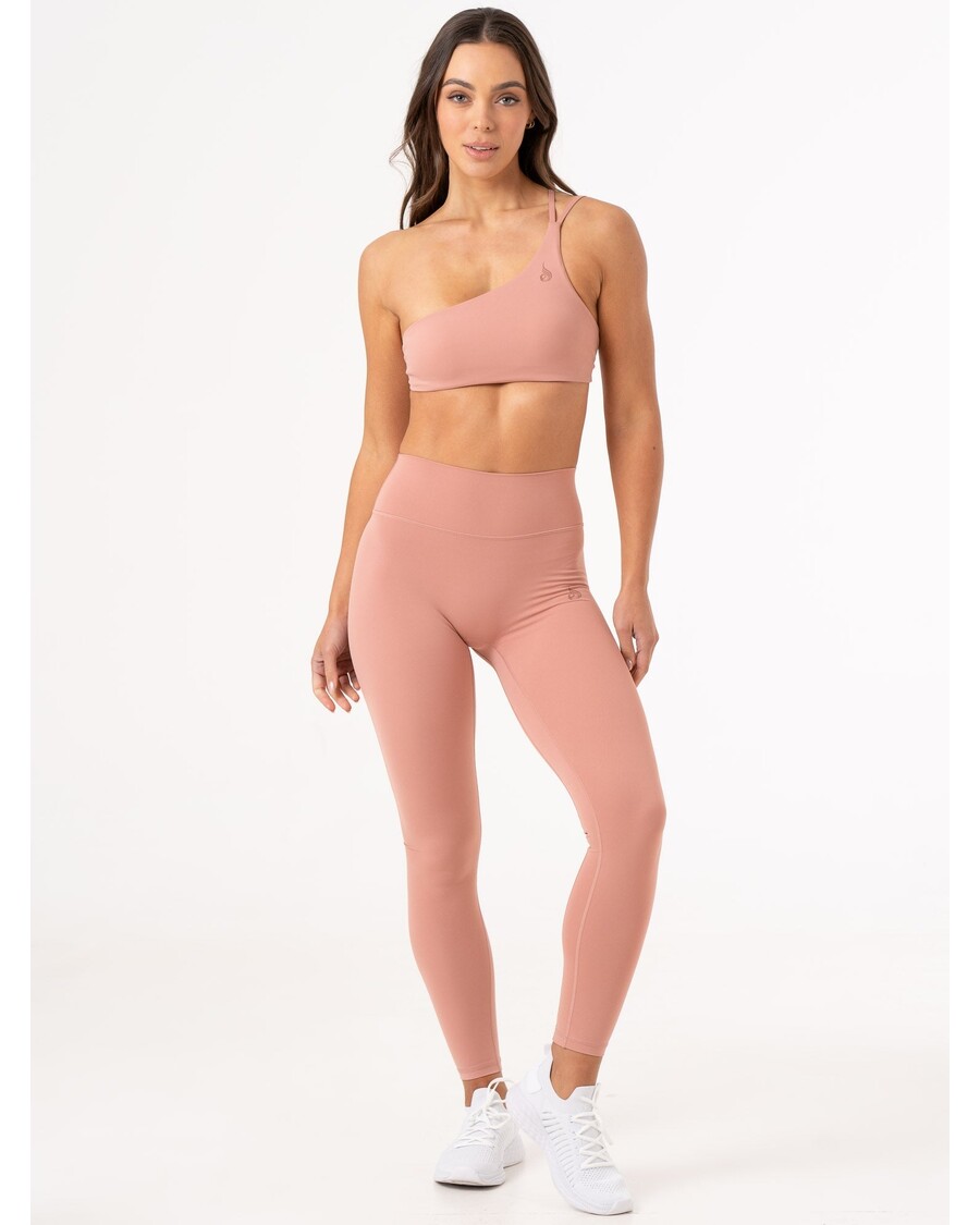 Ryderwear NKD One Shoulder Sports Bra - Dusty Pink