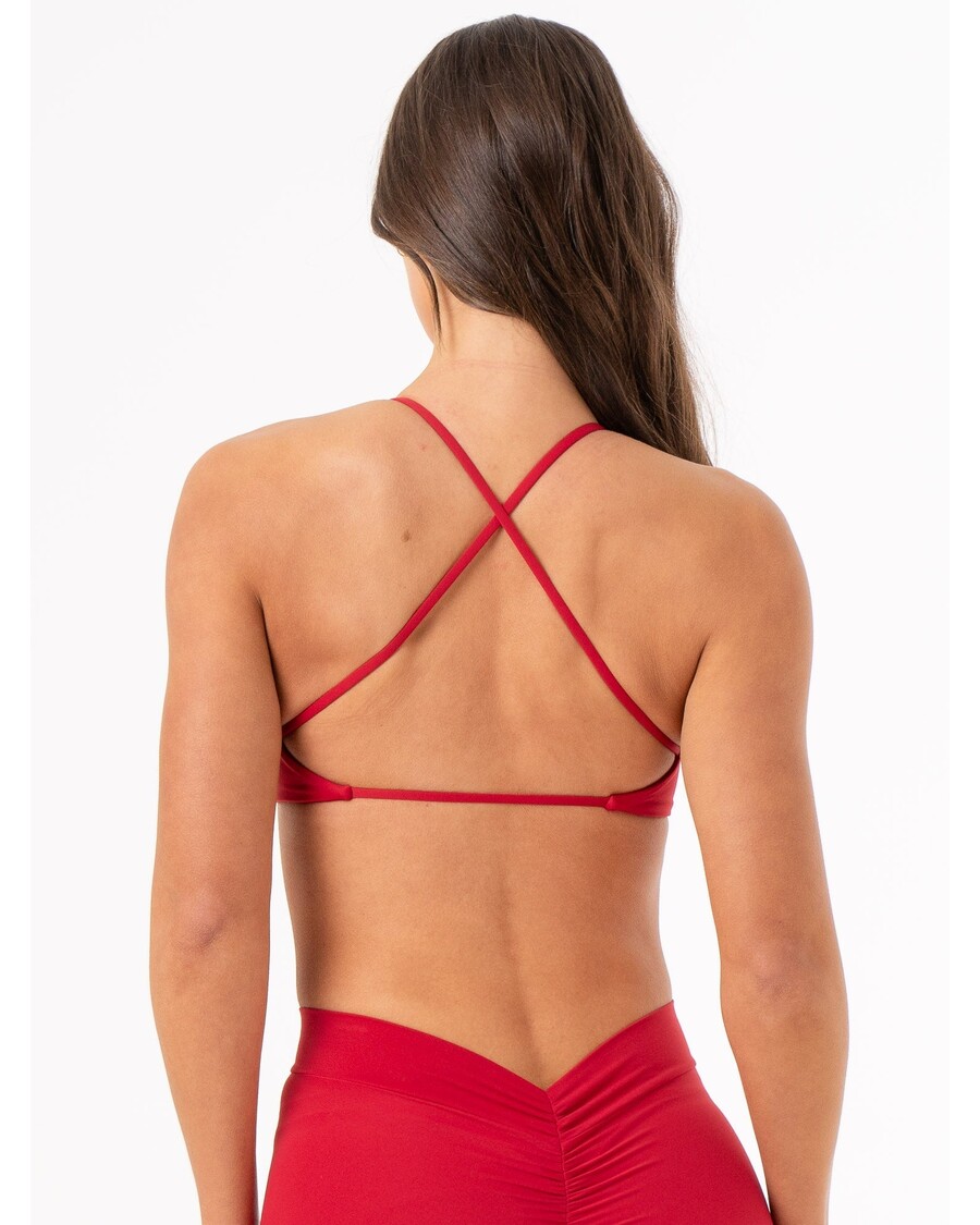 športni Nedrček Ryderwear Nkd Twist - češnjevo Rdeč