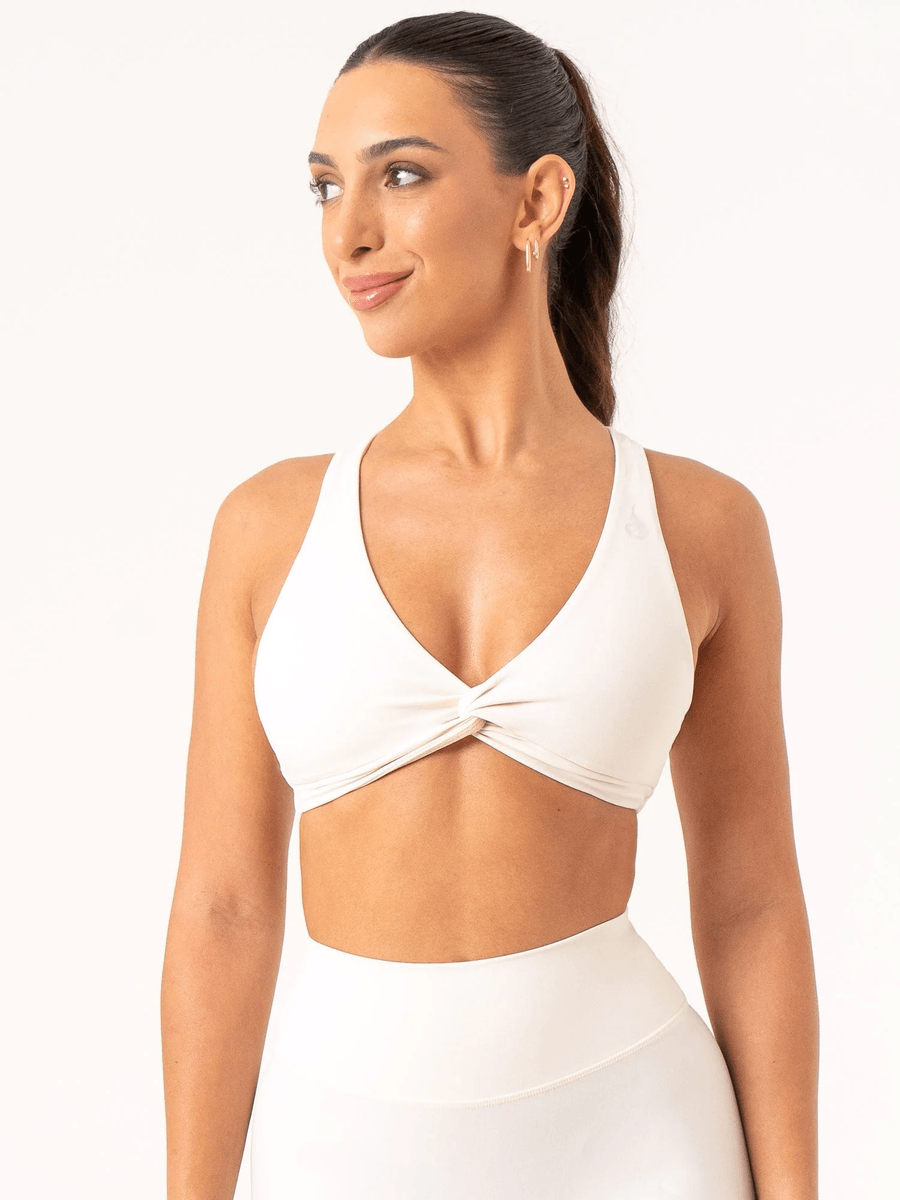 Ryderwear Nkd Knot Sports Bra - Alb Murdar