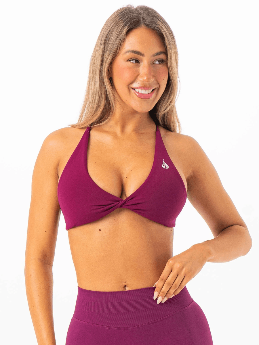 Ryderwear Nkd Twist Sportbh - Plommon