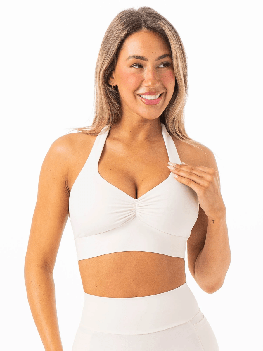 Ryderwear Nkd Scrunch Halter Bra - Vanilka