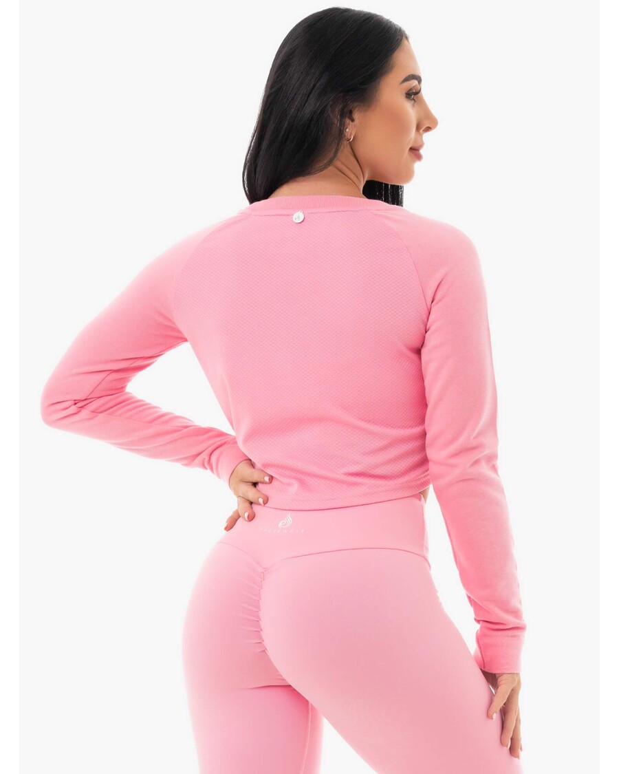 Ryderwear Niittejä Lyhennetty Pusero - Vaaleanpunainen