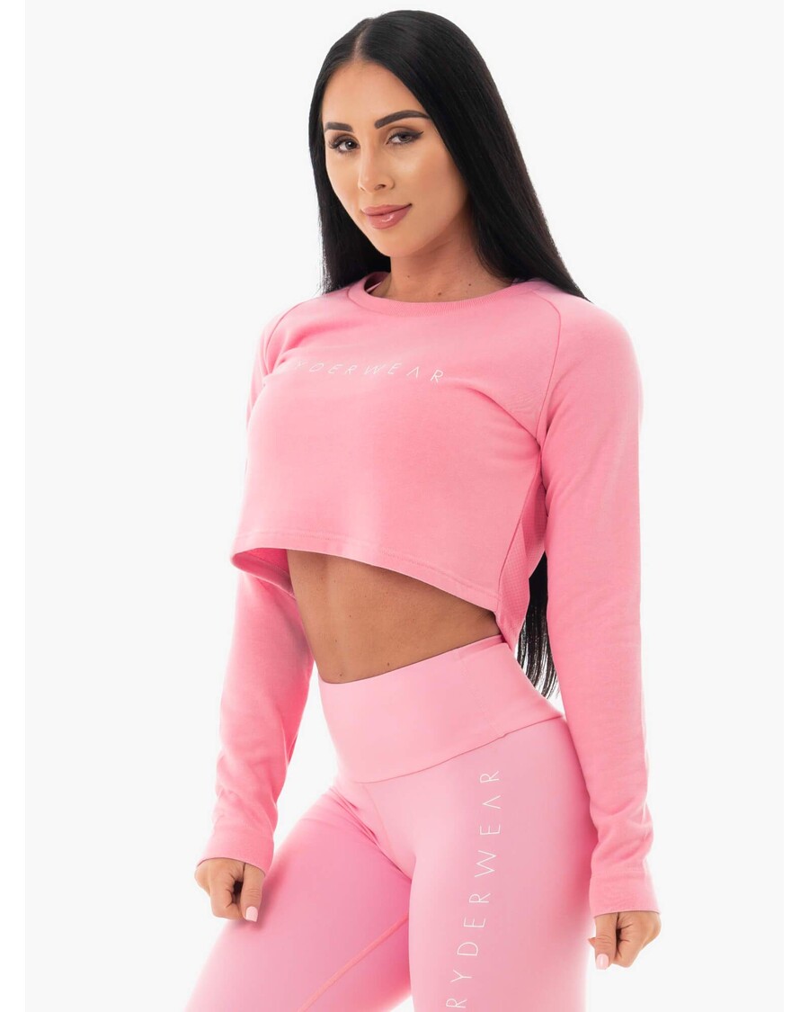 Ryderwear Niittejä Lyhennetty Pusero - Vaaleanpunainen