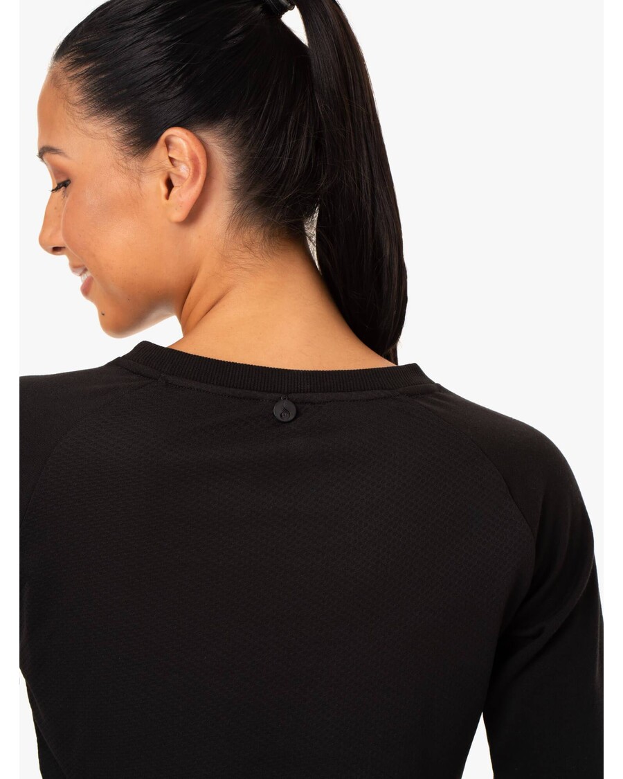 Ryderwear Staples Cropped Džemperis - Melns