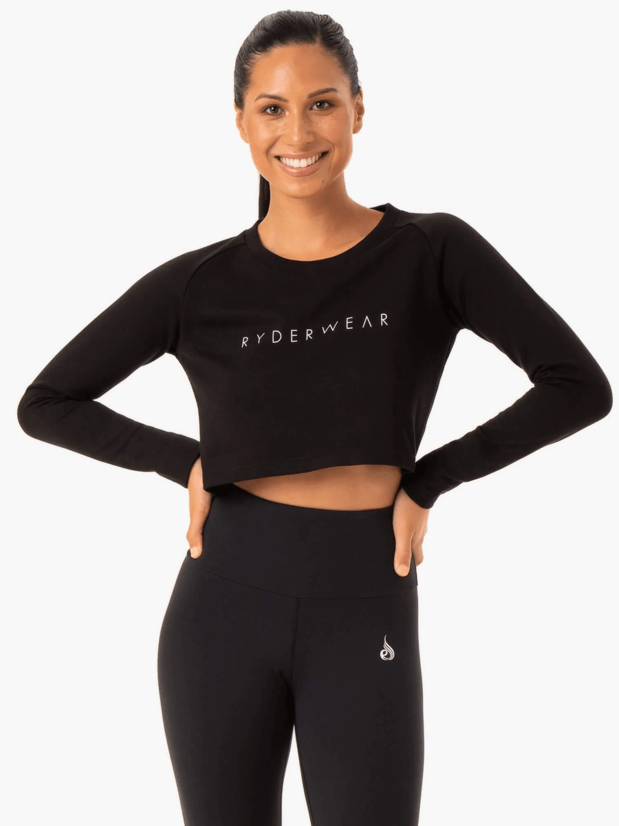 Ryderwear Staples Cropped Sweater - Black
