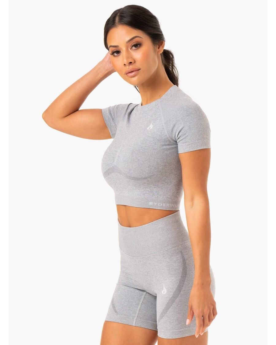 Ryderwear Sculpt Seamless T-Shirt - Grey Marl