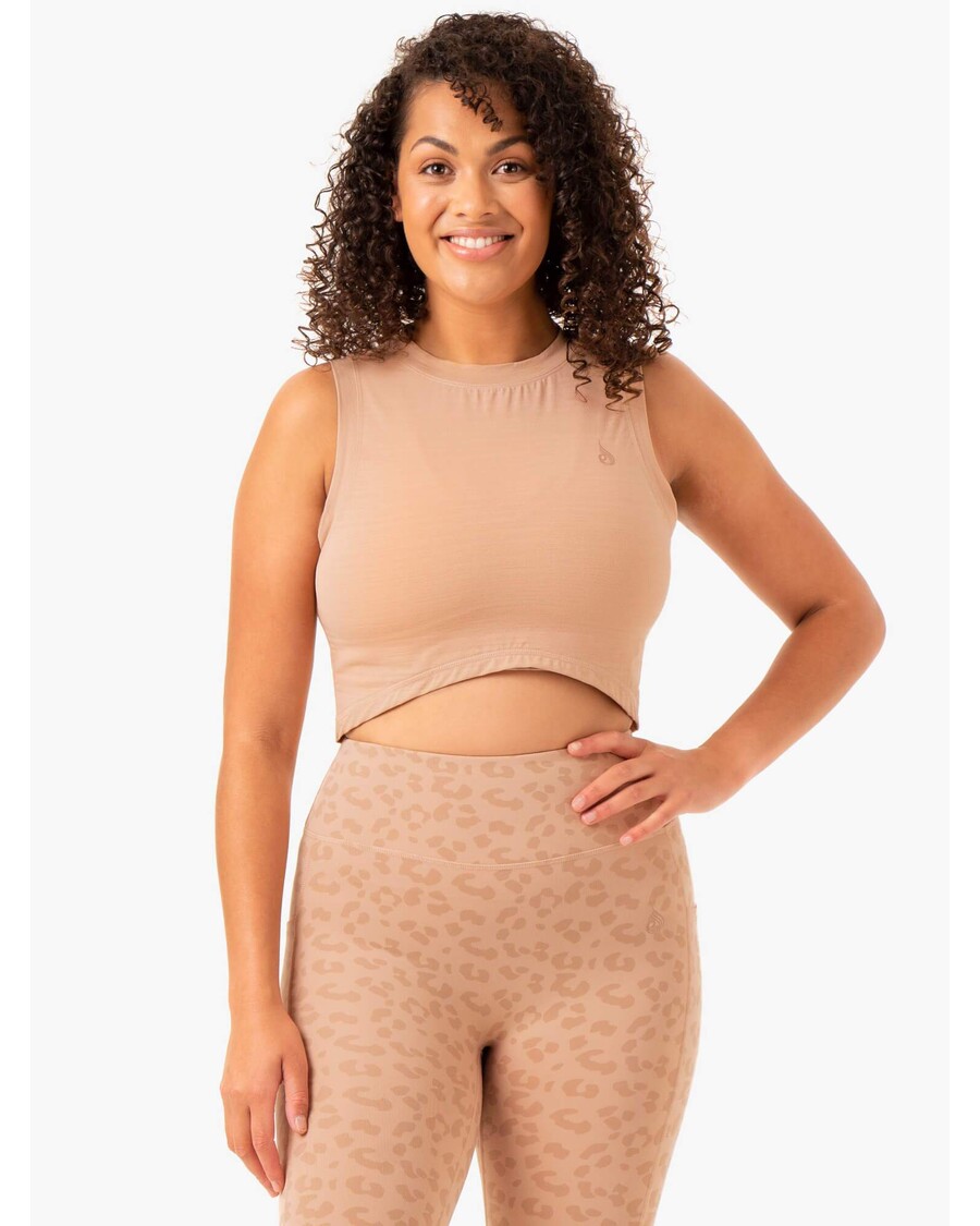 Ryderwear Ultra Scoop Tank - Tan