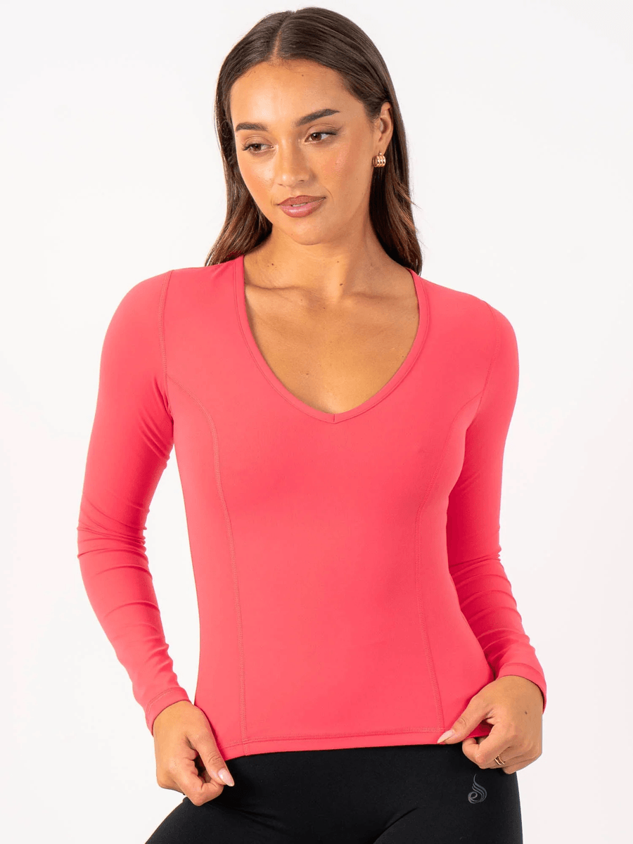 Ryderwear NKD Align Long Sleeve Training Top - Watermelon