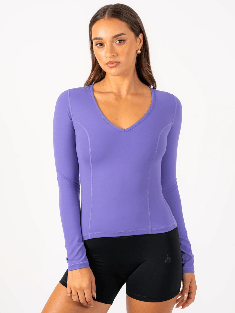 Ryderwear NKD Align Long Sleeve Training Top - Purple
