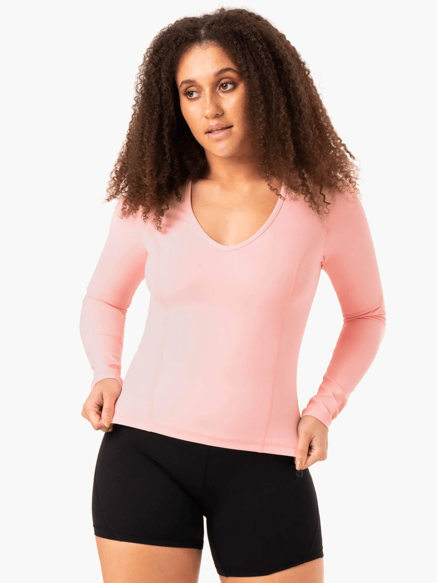 Ryderwear NKD Align Long Sleeve Training Top - Pink