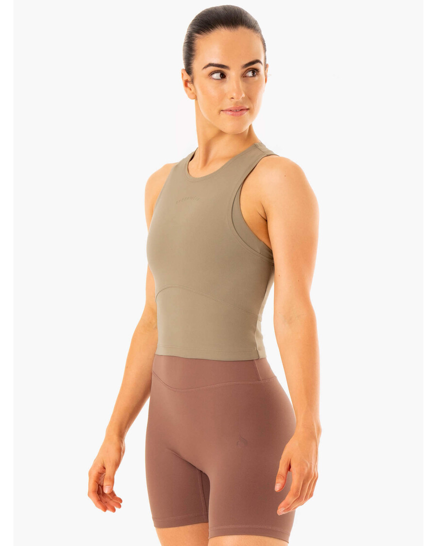 Ryderwear NKD Refine Tank - Khaki