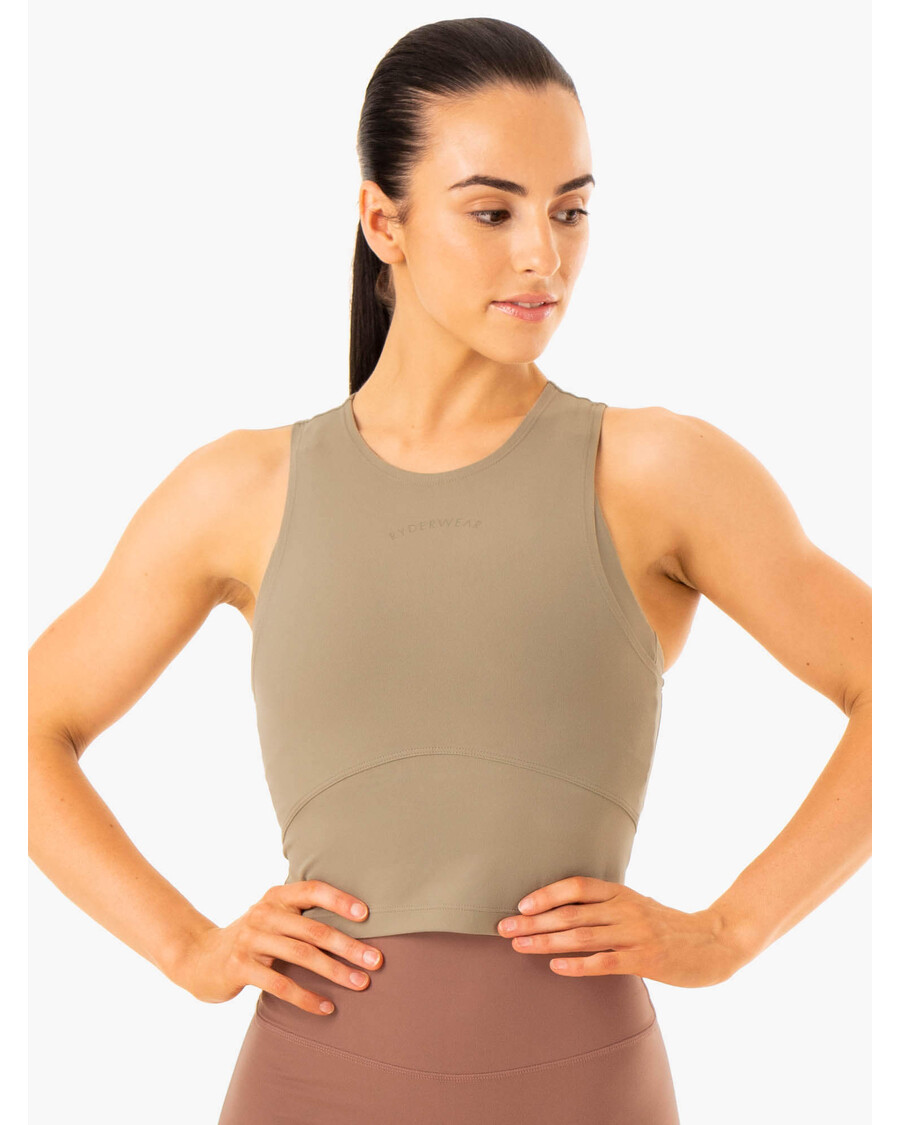 Ryderwear NKD Refine Tank - Khaki
