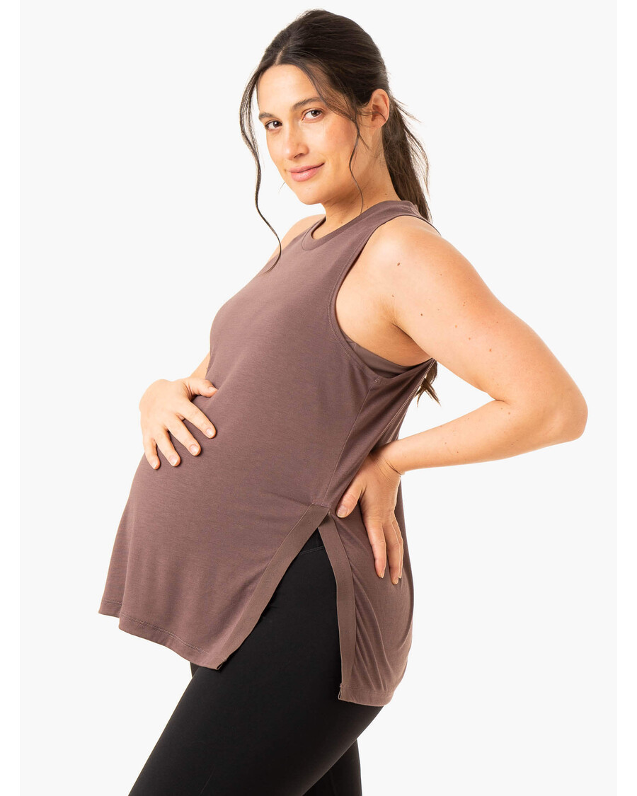 Ryderwear Active Bump Tank - Chocolate
