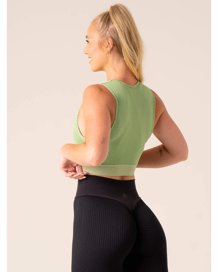 Ryderwear Honeycomb Seamless Tank - Sage