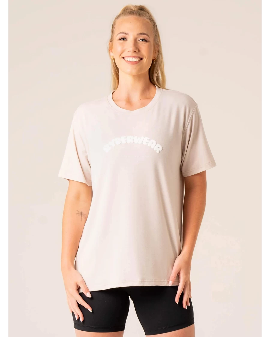 Ryderwear Off Side Longline T-Shirt - Chalk